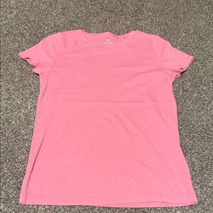 J. Crew Pink Slub Cotton Tee